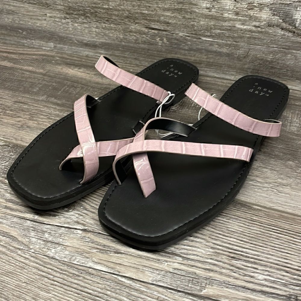 Women's Felicity Cross Strap Sandals - A New Day - Picture 5 of 8